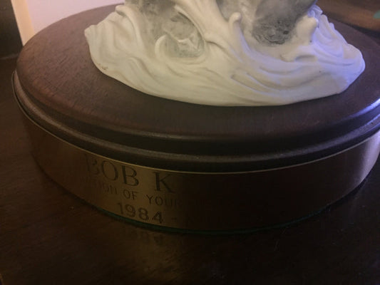 Coach Bob Knight 1984 NABC Appreciation Eagle Statue - Vintage Indy Sports