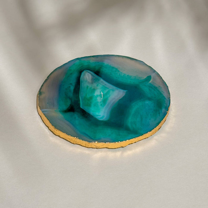 Coasters S/4 Green Agate