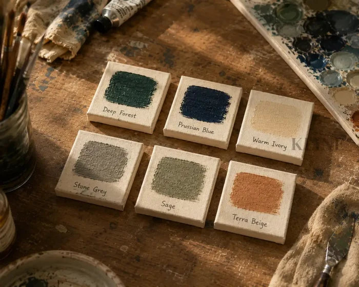 Color Sample Pack - Standard Sample Pack - 6 Swatches - Hand Painting