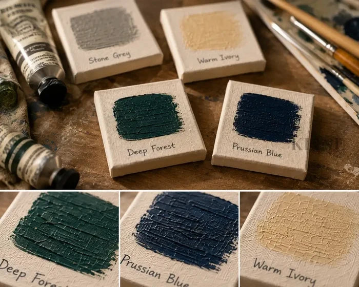 Color Sample Pack - Standard Sample Pack - 6 Swatches - Hand Painting