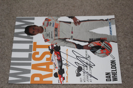 Dan Wheldon Autographed Indy Car Hero Card - Vintage Indy Sports