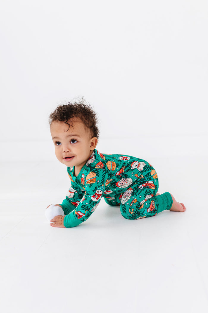Deck The PJs Convertible Footies