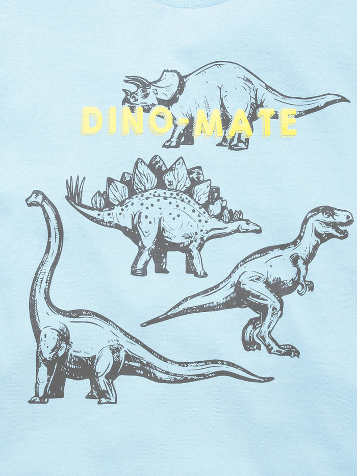 Dino-Mate Boys Printed Cotton T-Shirt