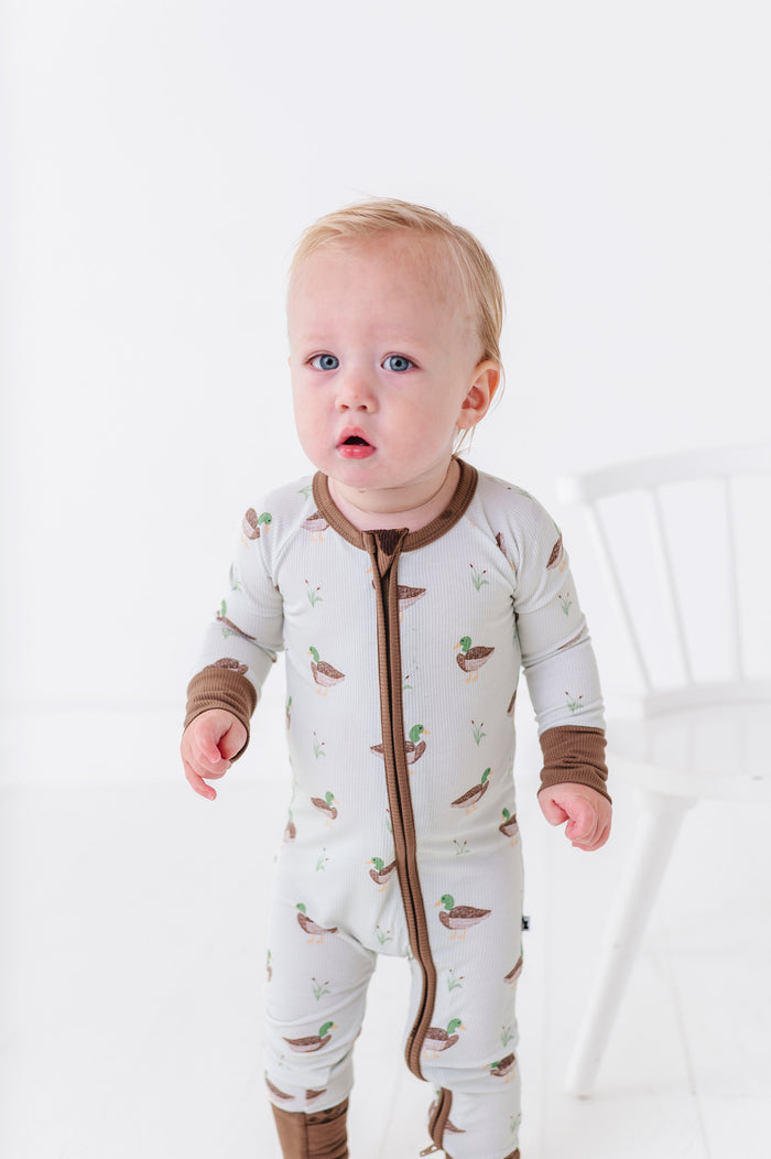 Duck, Duck Cute Ribbed Convertible Footies