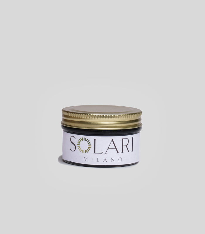 Burgundy eco-polish cream by Solari Milano, vegan shoe polish, made in Italy