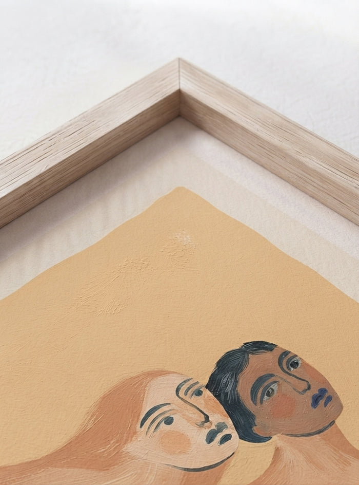 21x29.7 cm / 8x12" Framed | Oak Frame