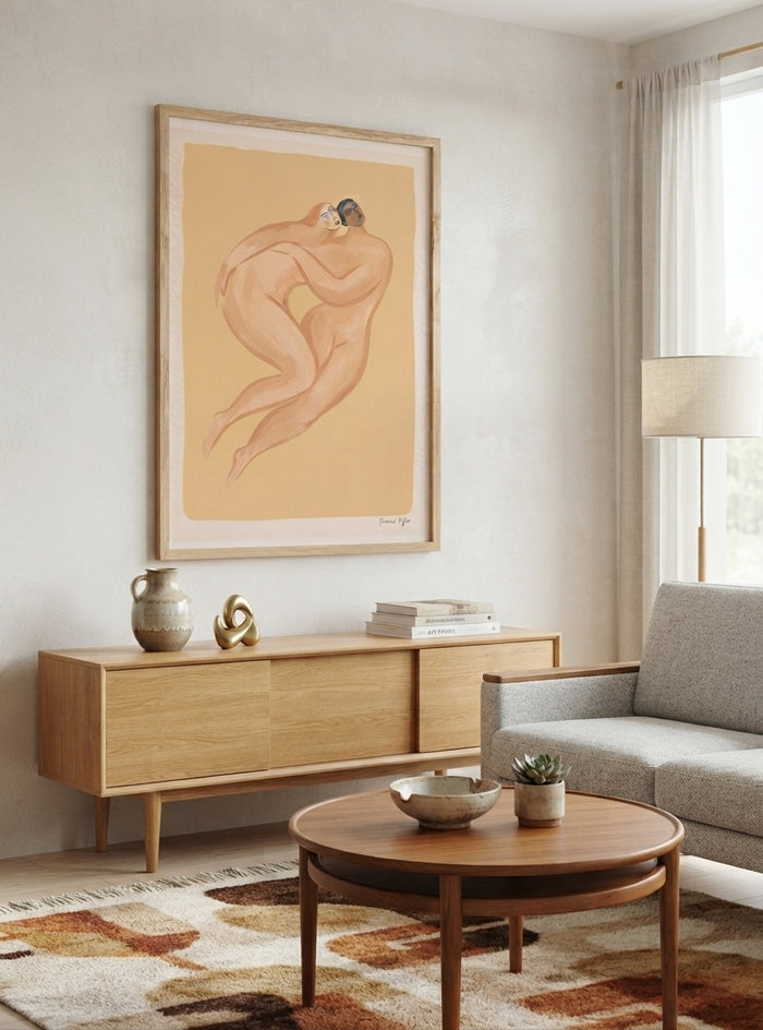 ENTWINED | Mid Century Modern Couple Art Print