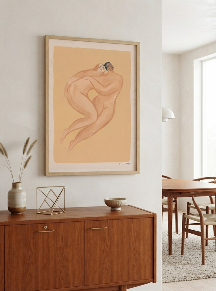 ENTWINED | Mid Century Modern Couple Art Print