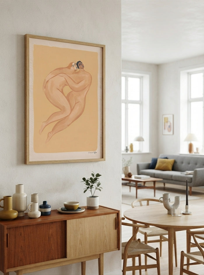 ENTWINED | Mid Century Modern Couple Art Print
