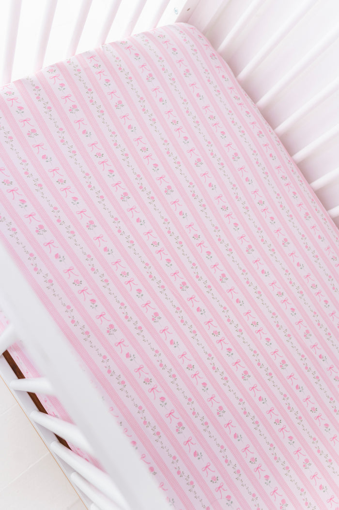 Everything's Coming Up Roses Crib Sheet