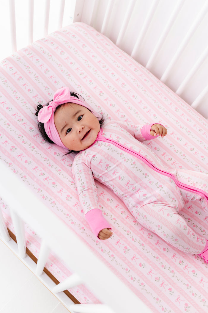 Everything's Coming Up Roses Crib Sheet