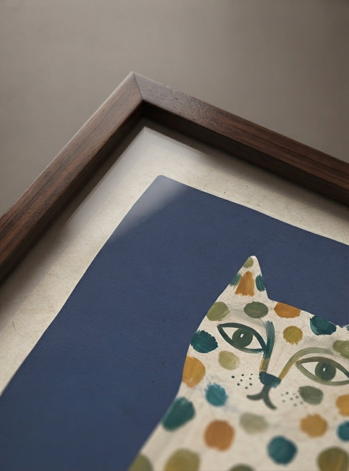 21x29.7 cm / 8x12" Framed | Brown Frame