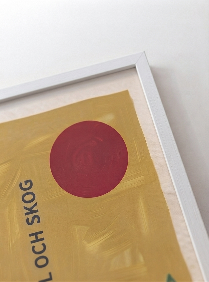 21x29.7 cm / 8x12" Framed | White Frame