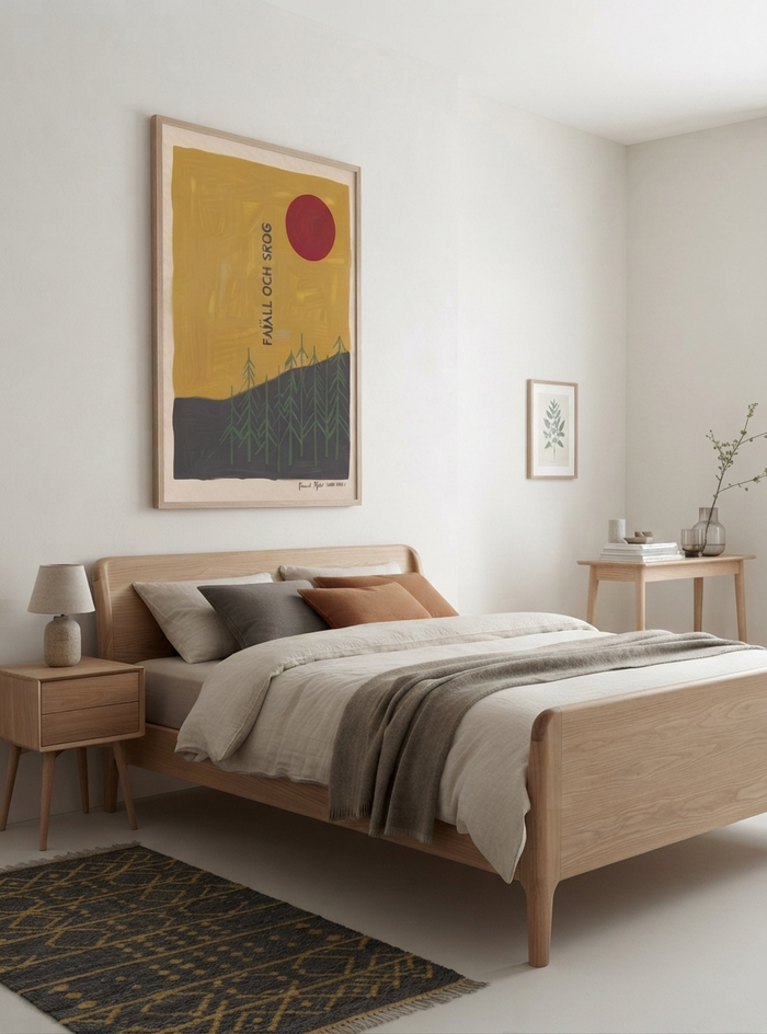 Fjäll Och Skog | Scandinavian Forest Landscape Poster