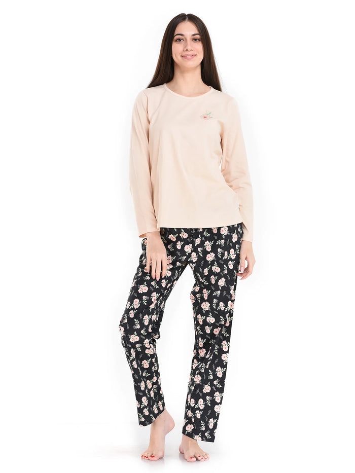 Floral Cream pajamas