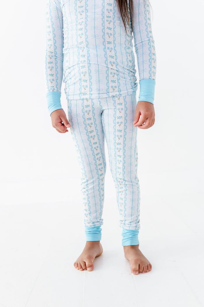 Forget Me Knot Kids Pajamas- Blue