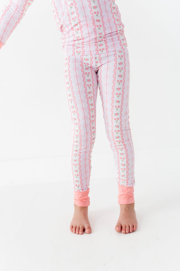 Forget Me Knot Kids Pajamas- Pink