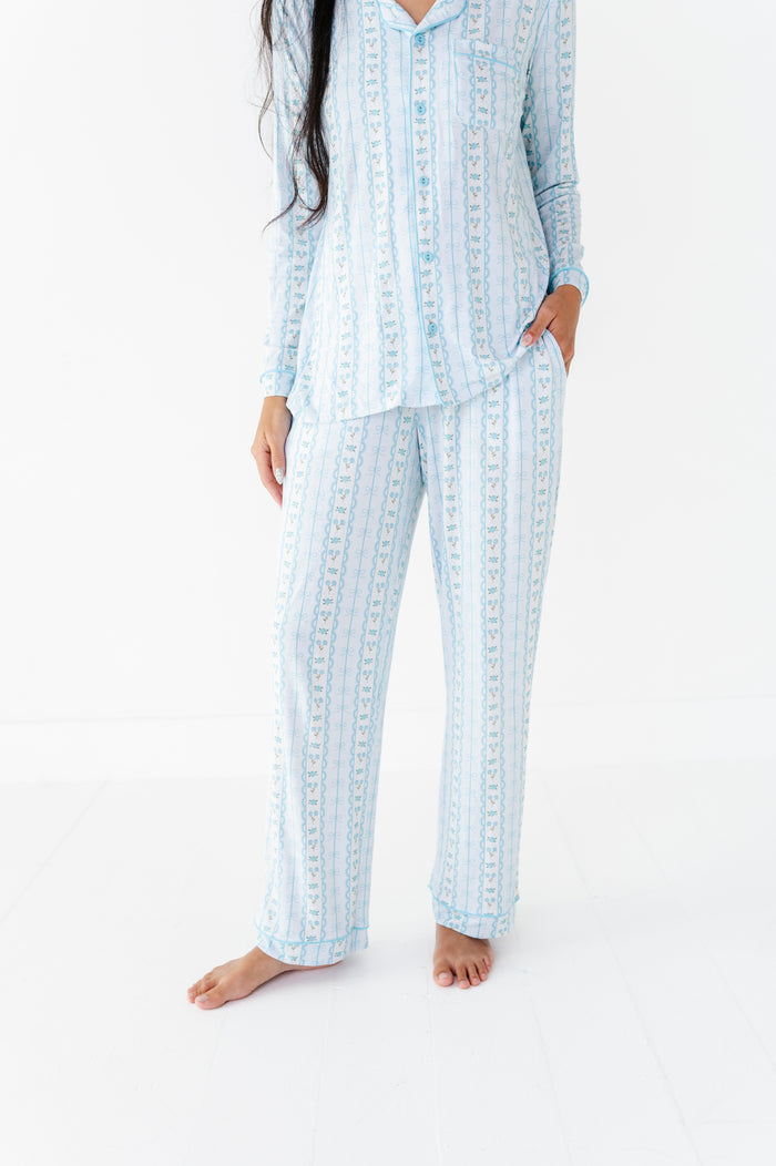Forget Me Knot Women's Luxe Lounge- Blue