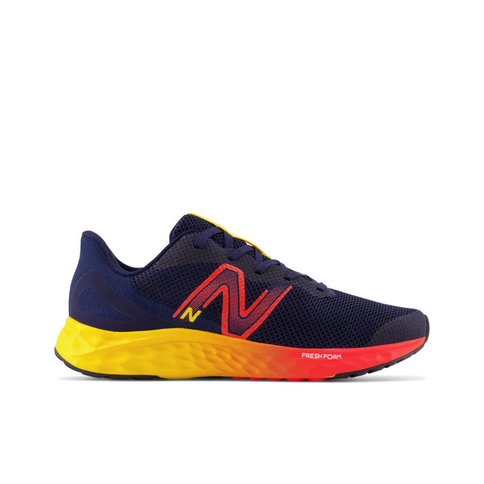 Fresh Foam Arishi v4 - Team Navy with Electric Red and Egg Yolk - Kids