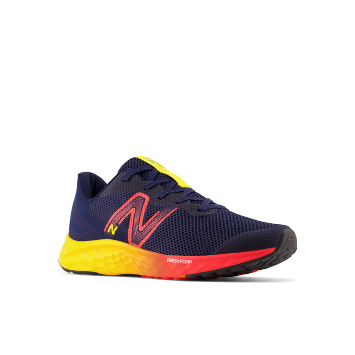 Fresh Foam Arishi v4 - Team Navy with Electric Red and Egg Yolk - Kids