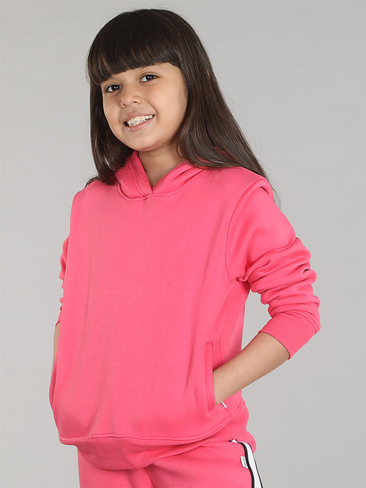 Future Starts Now Girls Printed Hoodie