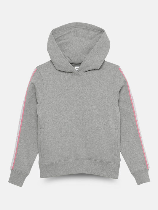 Future Starts Now Girls Printed Hoodie