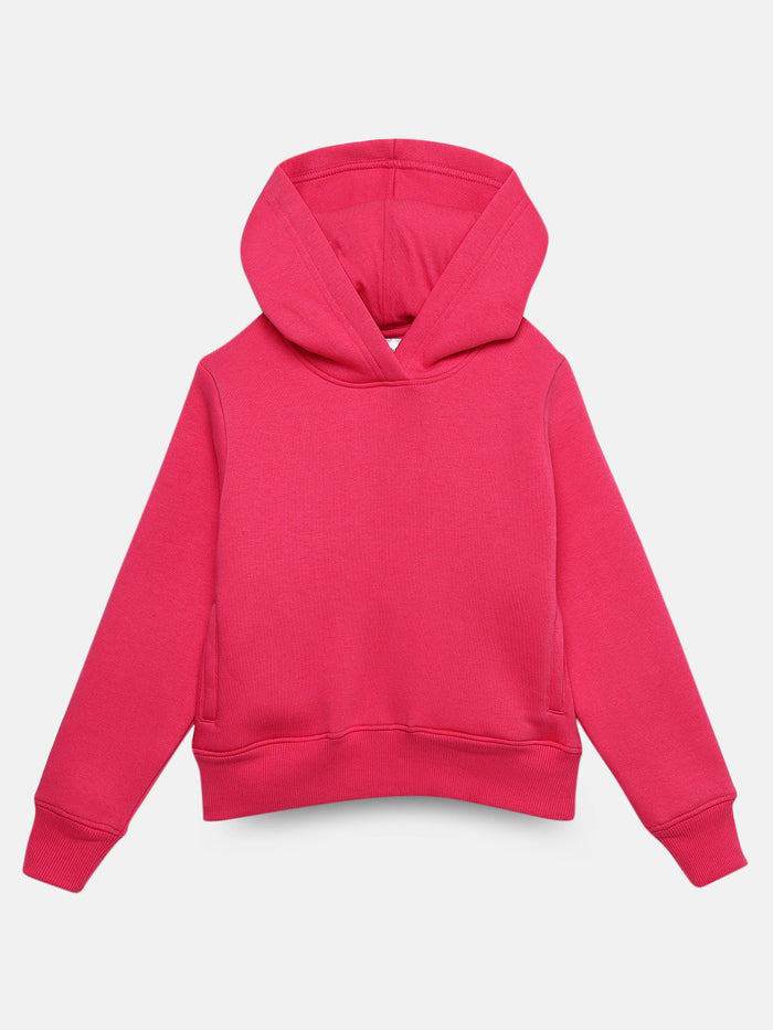 Future Starts Now Girls Printed Hoodie