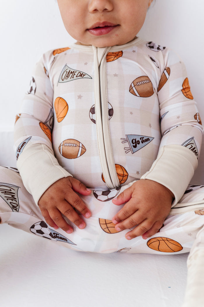 Game Day Gingham Convertible Footies