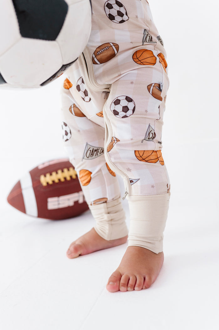 Game Day Gingham Convertible Footies