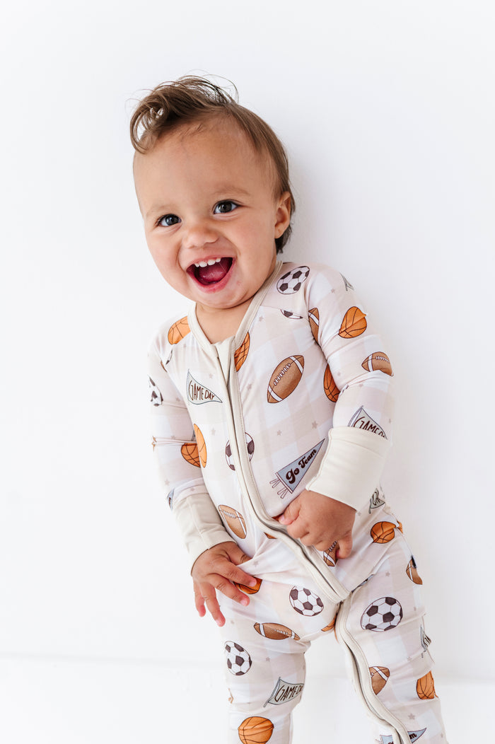 Game Day Gingham Convertible Footies