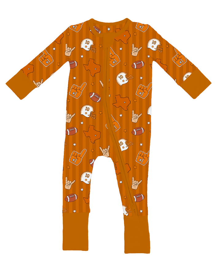 Game Day In Austin Convertible Footies- PREORDER