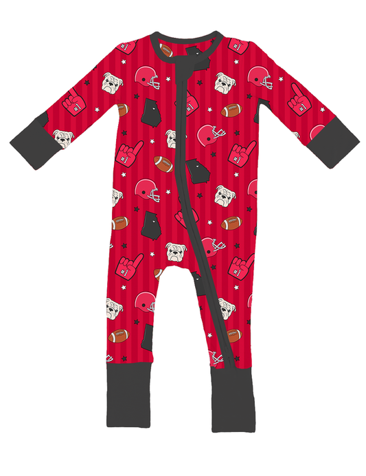Game Day In Georgia Convertible Footies- PREORDER