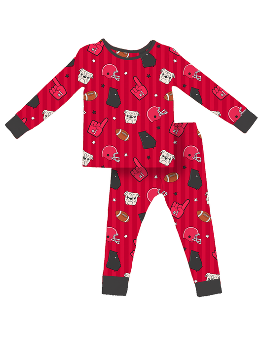 Game Day in Georgia Kids Pajamas- PREORDER