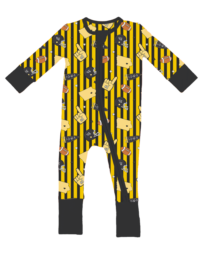 Game Day In Iowa Convertible Footies- PREORDER