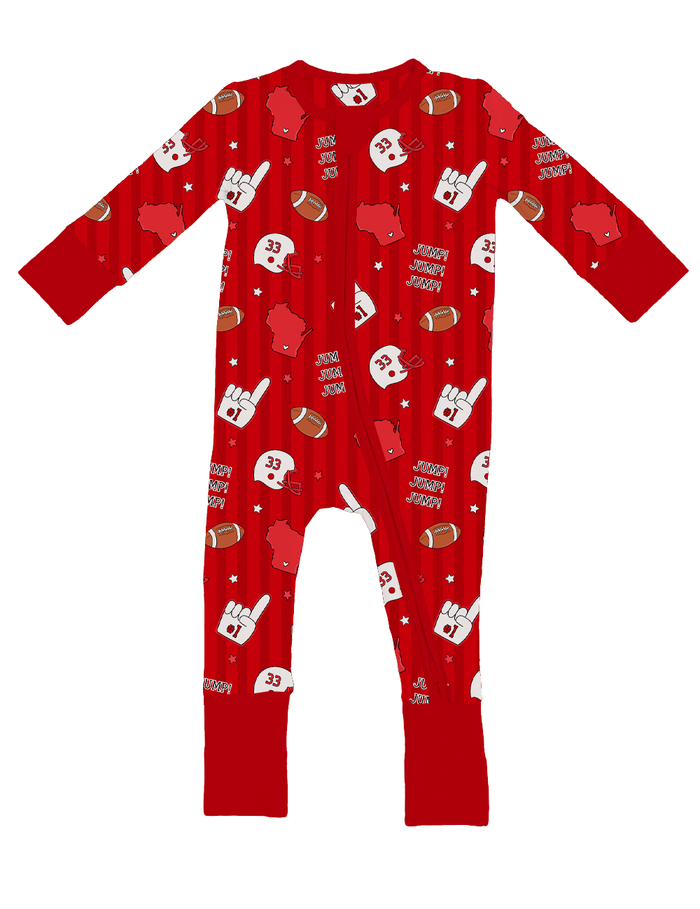 Game Day In Madison Convertible Footies- PREORDER