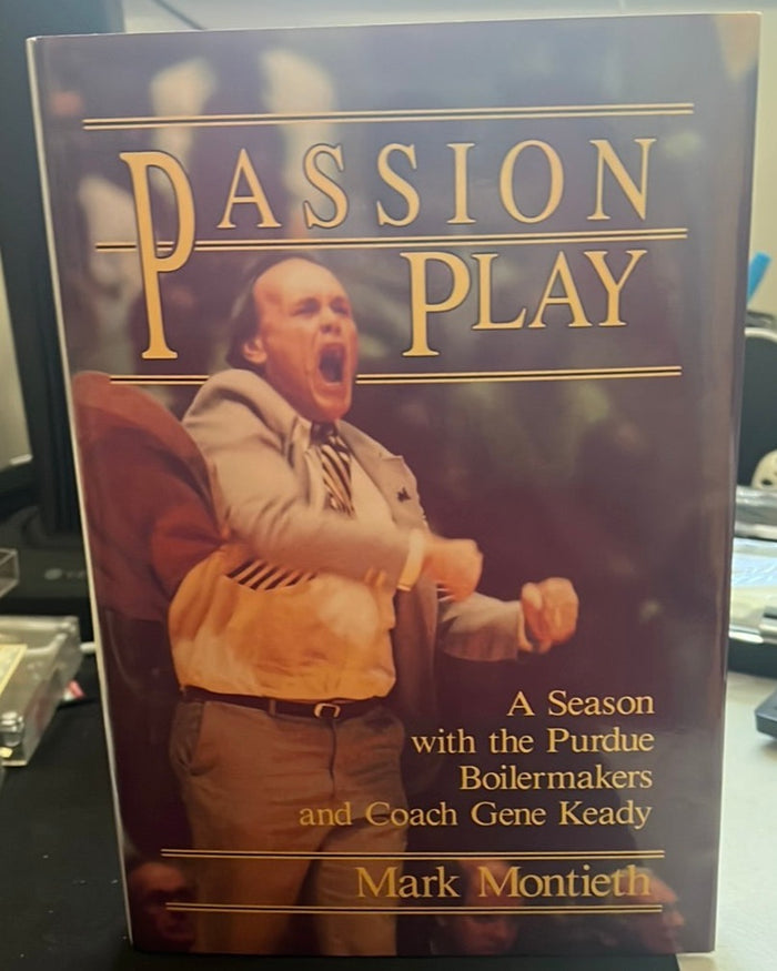 Gene Keady Autographed Passion Play HB Book - Vintage Indy Sports