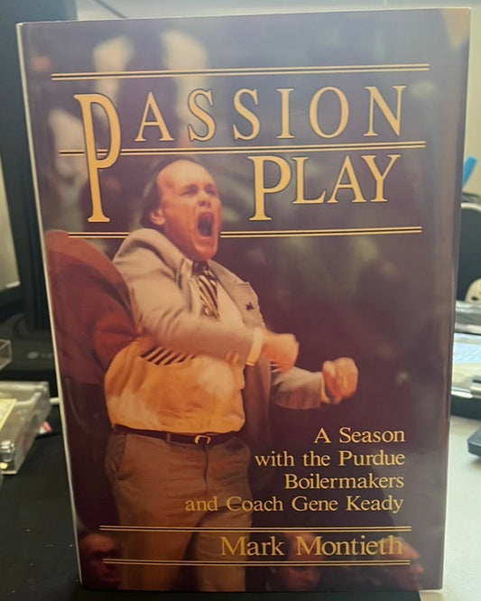 Gene Keady Autographed Passion Play HB Book - Vintage Indy Sports