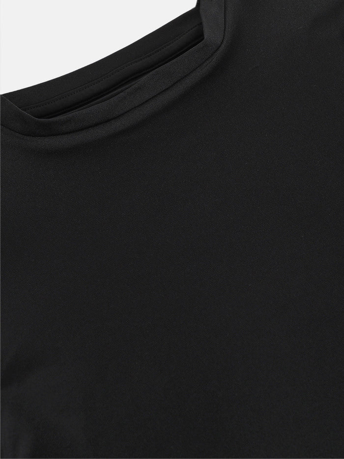 GIRLS AIRDRIFT MODEST TOP - BLACK