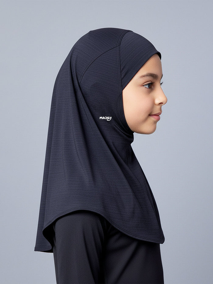 GIRLS AIRDRIFT SPORTS HIJAB - BLACK