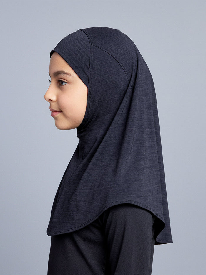 GIRLS AIRDRIFT SPORTS HIJAB - BLACK