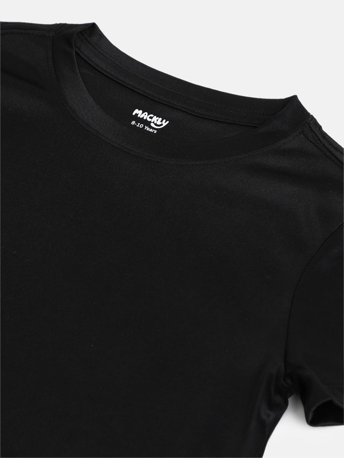 Girls AirDrift Sports T-Shirt - Black