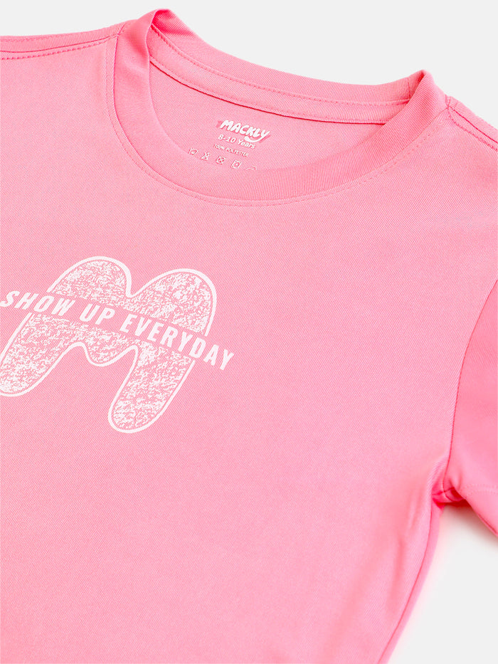 Girls AirDrift Sports T-Shirt - Pink