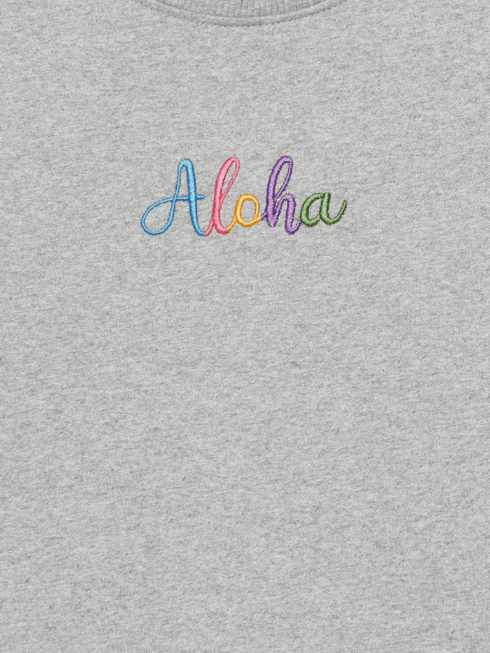 Girls Aloha Crewneck Sweatshirt