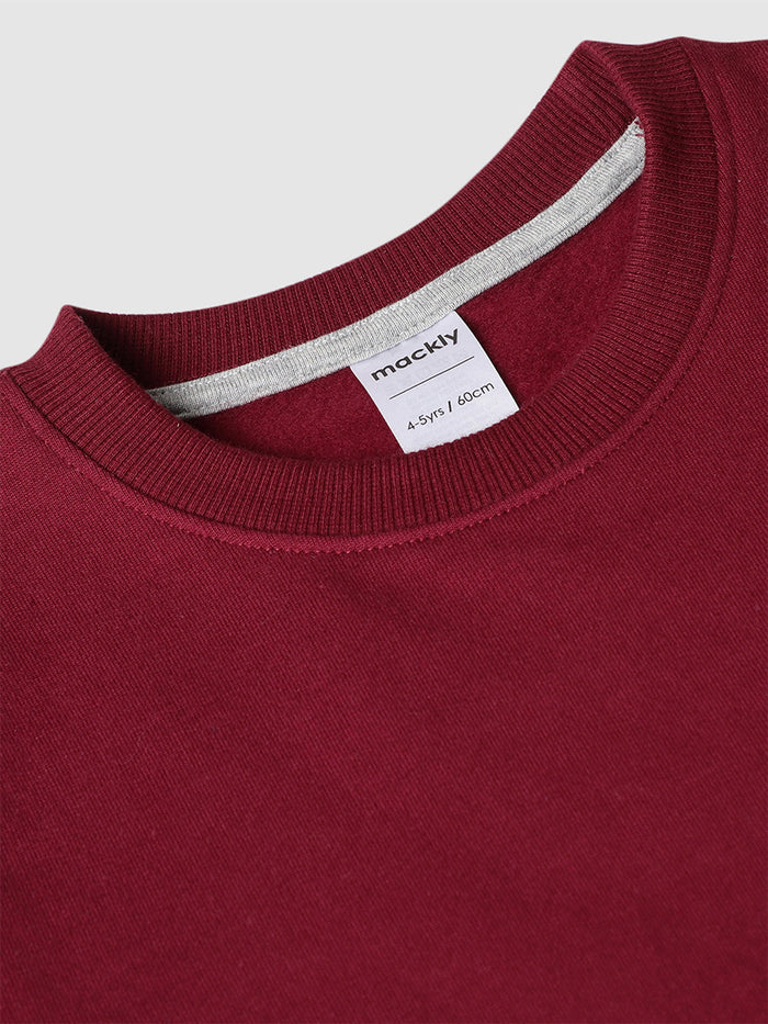 Girls Aop sleeve Crewneck Sweatshirt