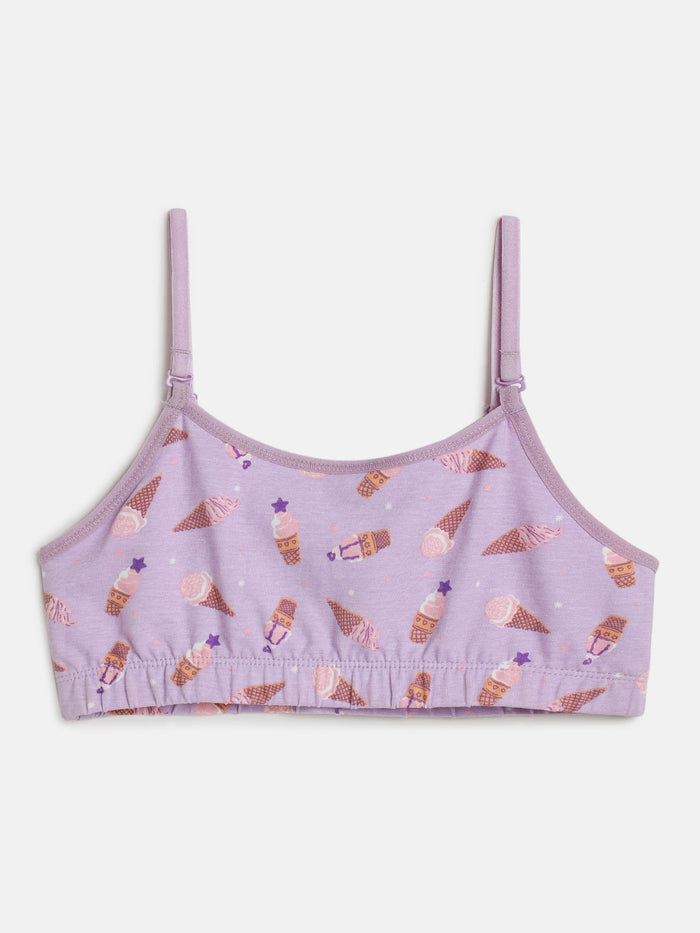 Girls Beginner Bra with Removable Straps, Pack of 2