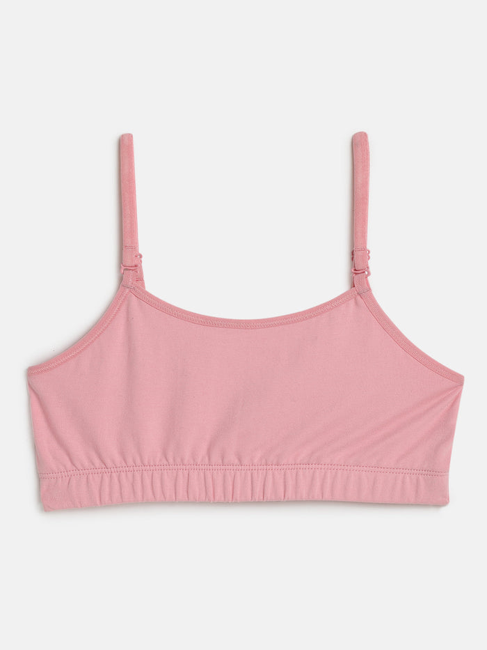 Girls Beginner Bra with Removable Straps, Pack of 2