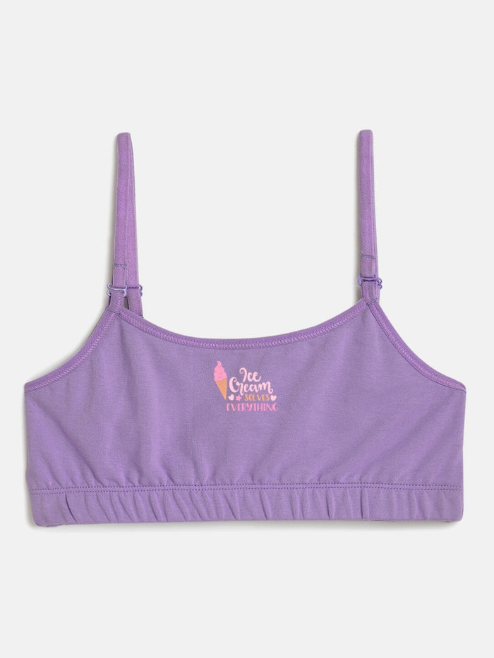 Girls Beginner Bra with Removable Straps, Pack of 2