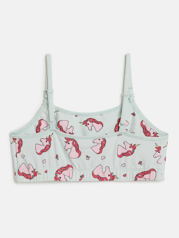 Girls Beginner Bra with Removable Straps, Pack of 2