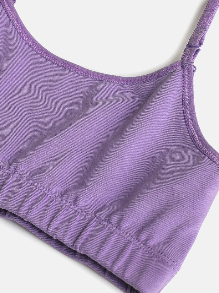 Girls Beginner Bra with Removable Straps, Pack of 2
