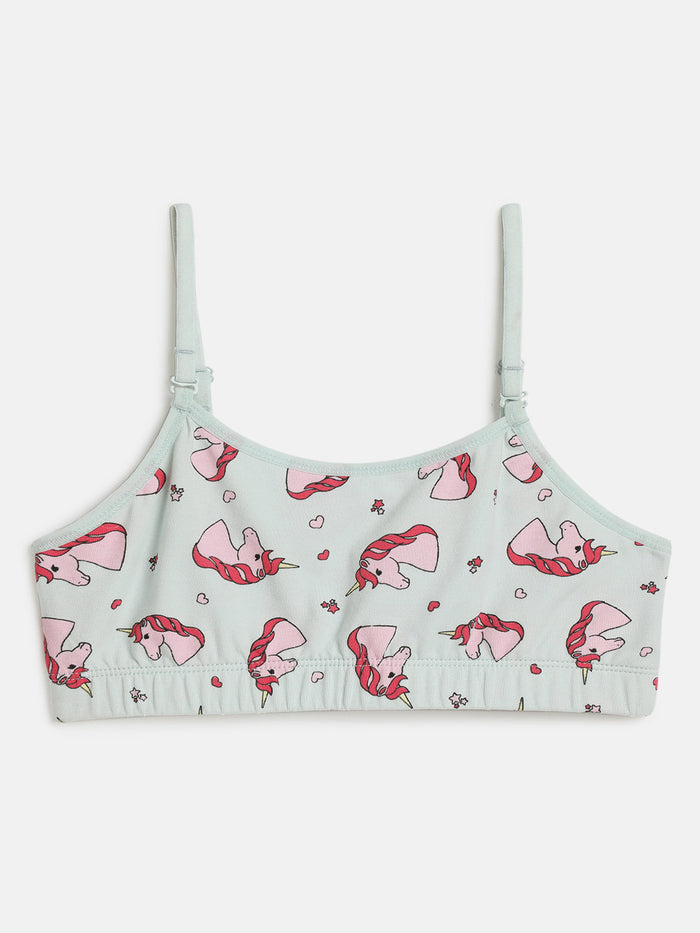 Girls Beginner Bra with Removable Straps, Pack of 3
